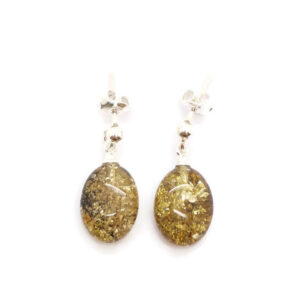 Natural Baltic amber earrings „Pupos“ GAB8