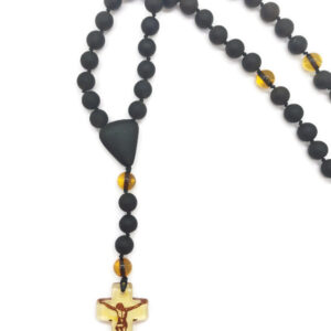 Natural Baltic amber mens necklace GMK6