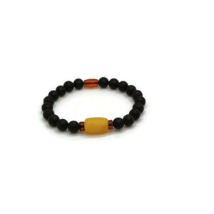 Natural Baltic Amber bracelet for men